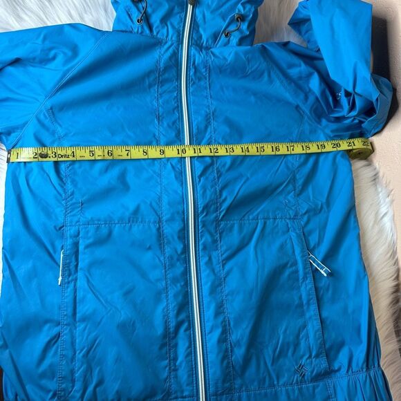 Columbia Omni-Shield Blue Outdoor Packable Windbreaker Rain Jacket Size Medium - Picture 9 of 13